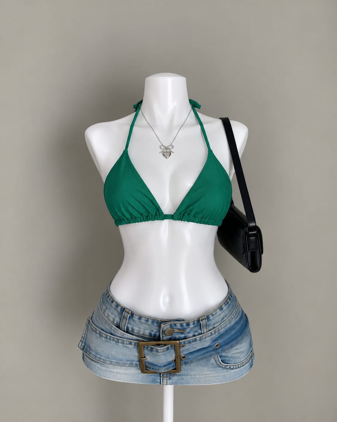 Green Bikini Top