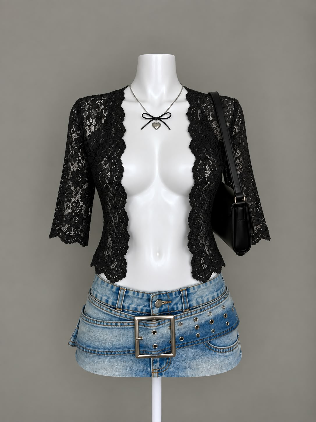 Black Lace Cardigan
