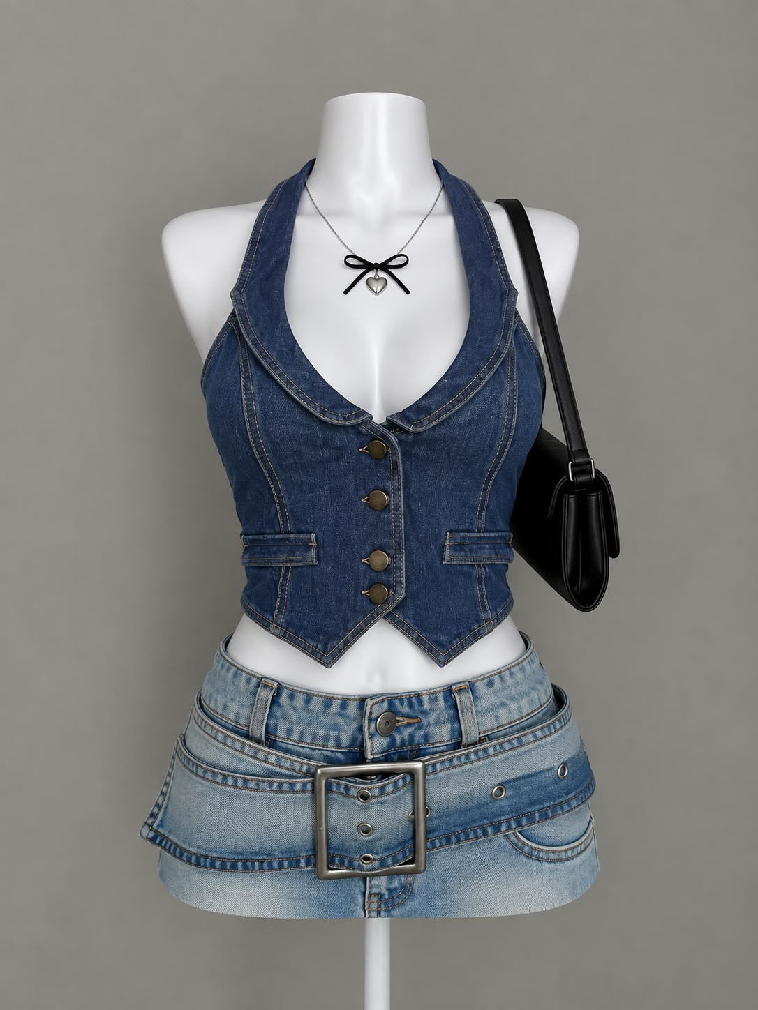 Blue Denim Vest