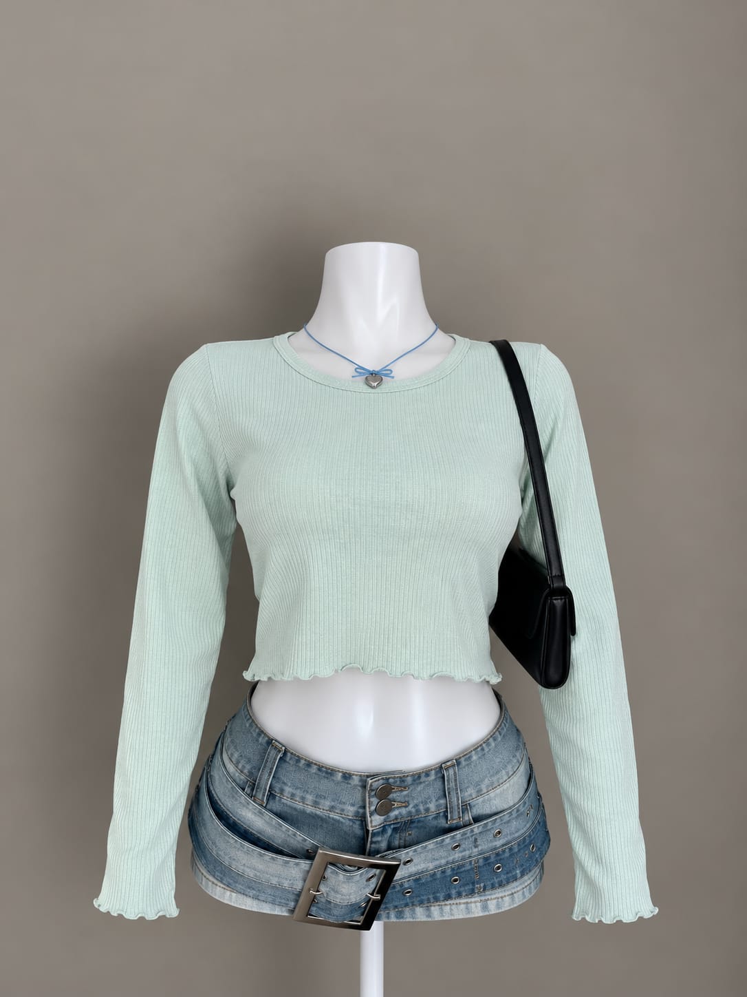 Mint Green Crop Top