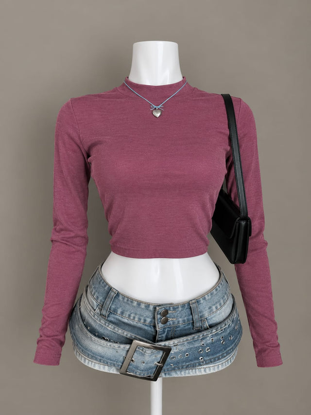 Mauve Crop Top