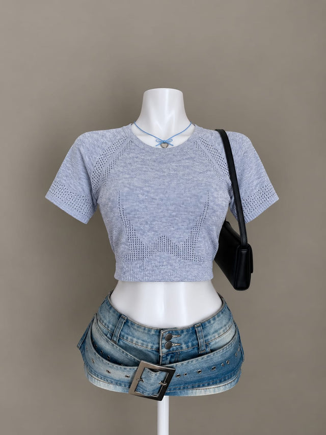 Light Grey Crop Top