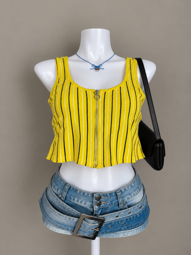 Yellow Crop Top
