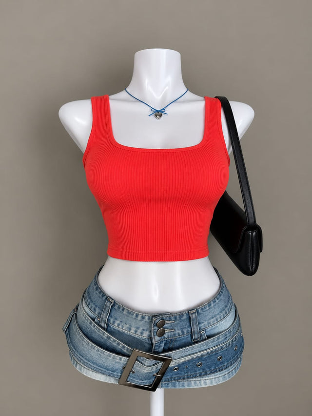 Red Crop Top