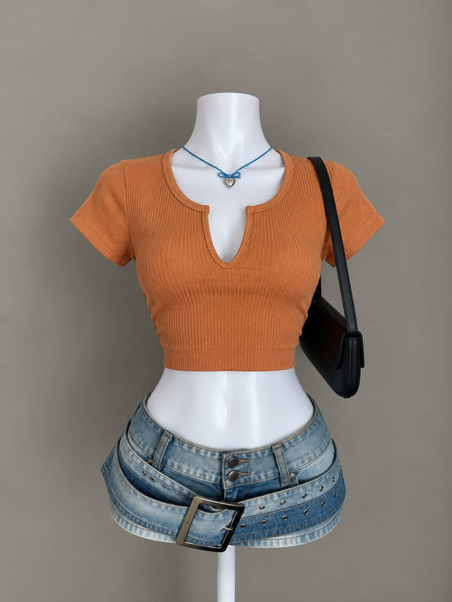 Orange Crop Top