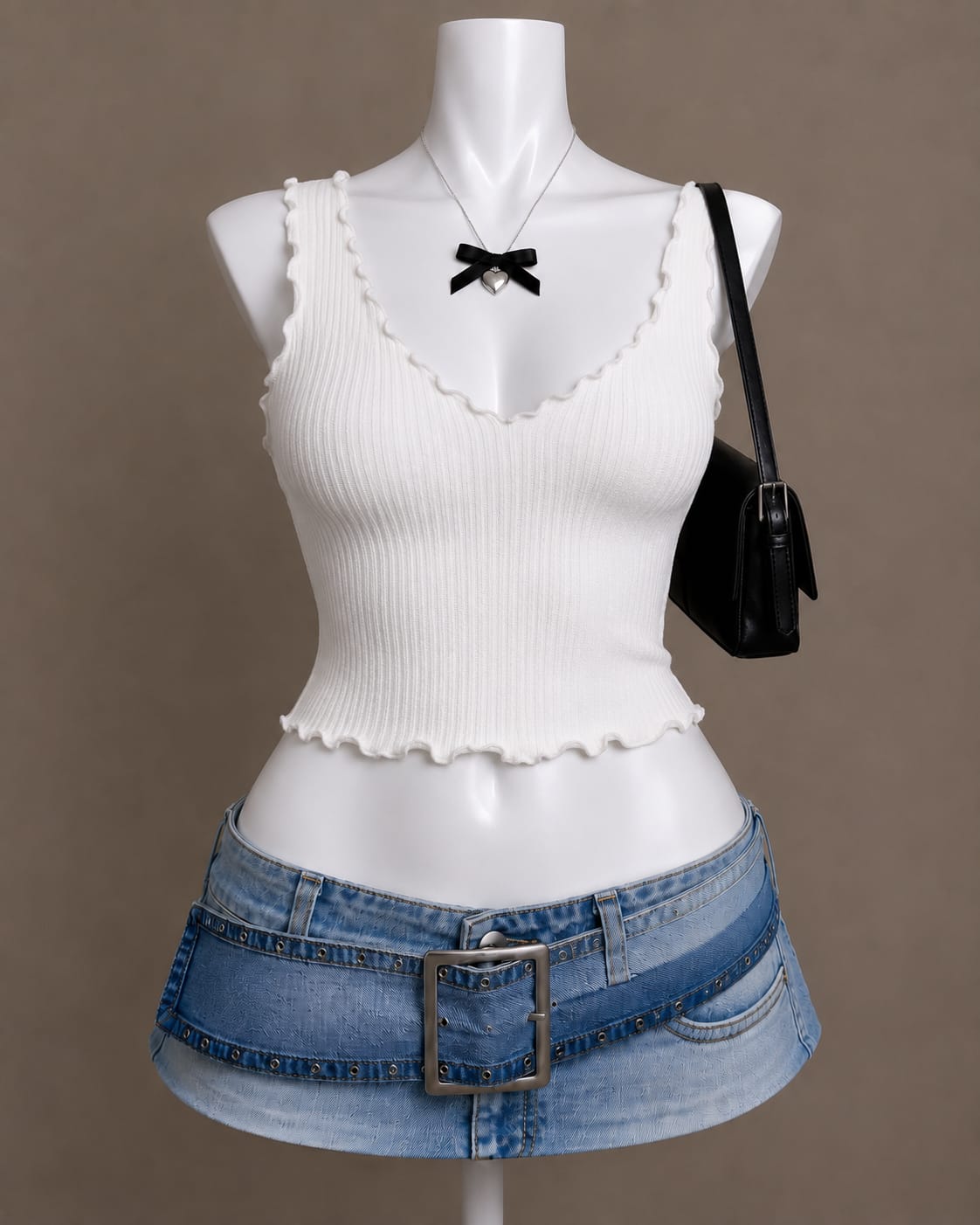 White Crop Top