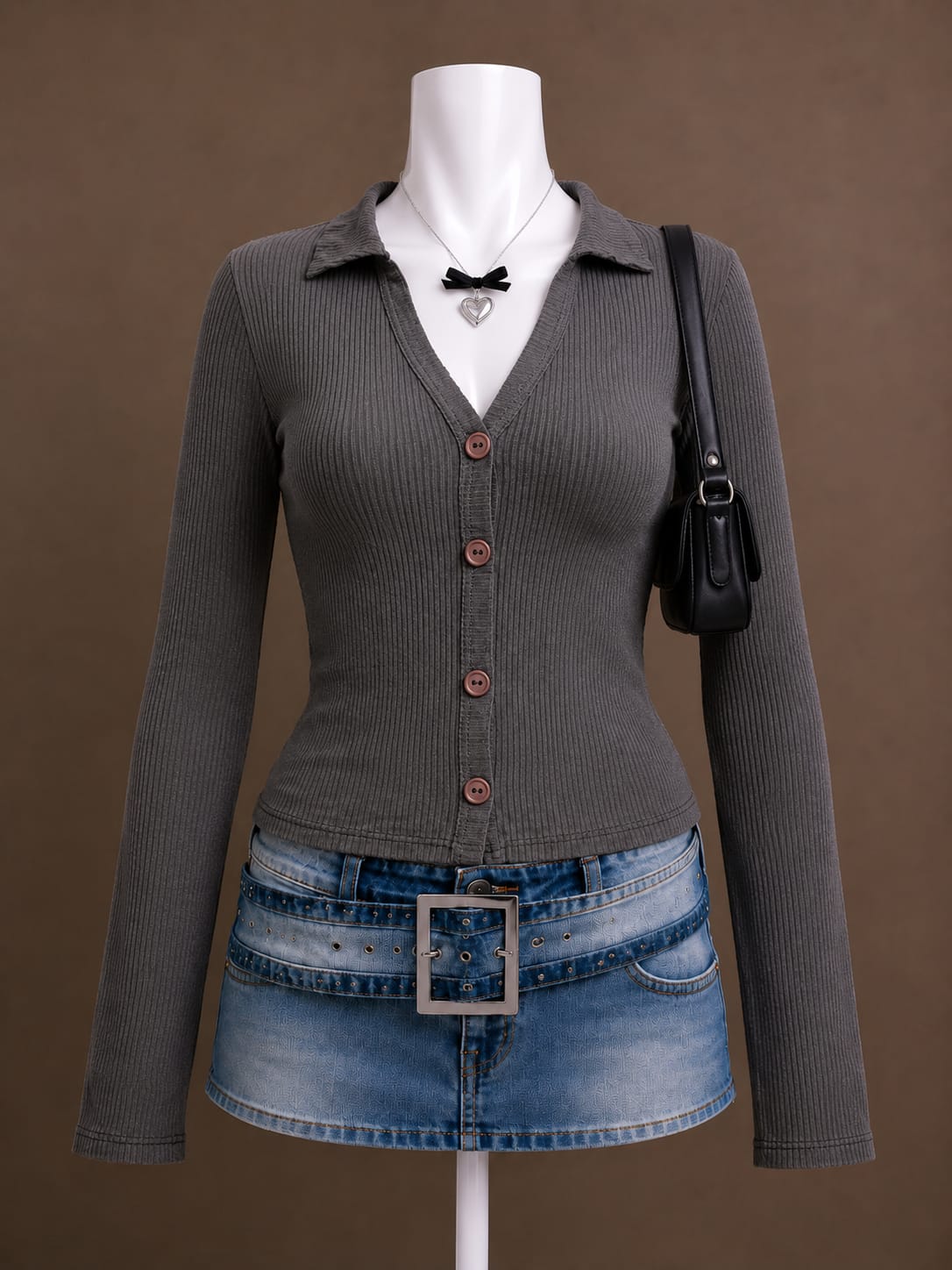 Gray Cardigan