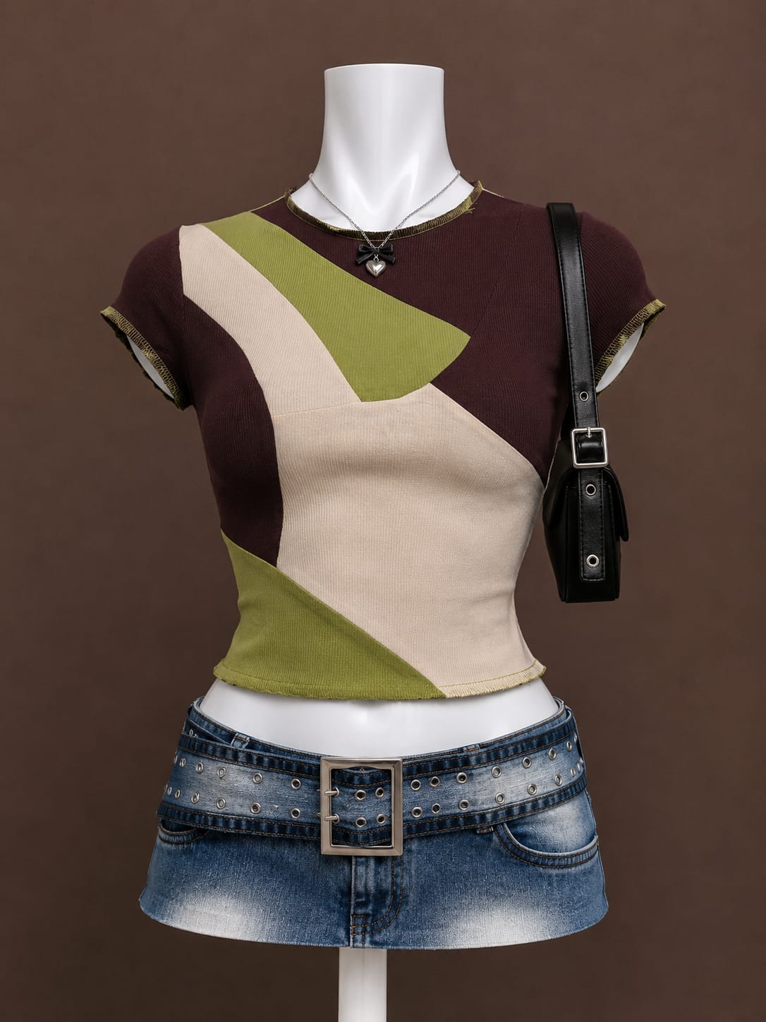 Multicolor Crop Top