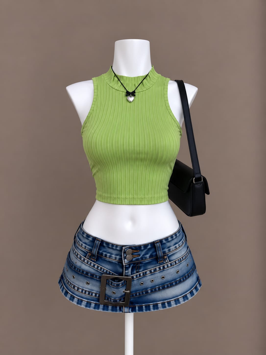 Lime Green Crop Top