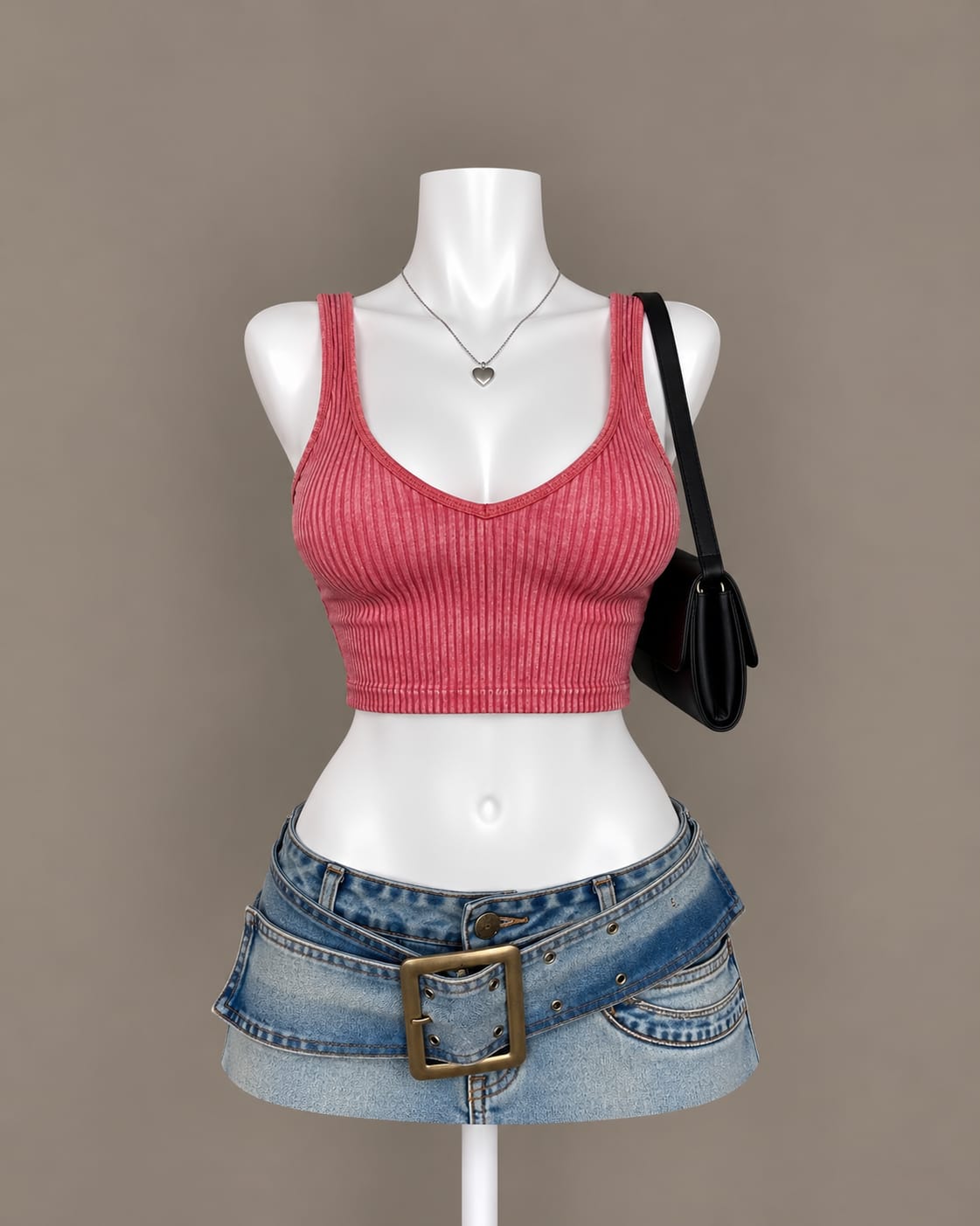 Dusty Rose Crop Top
