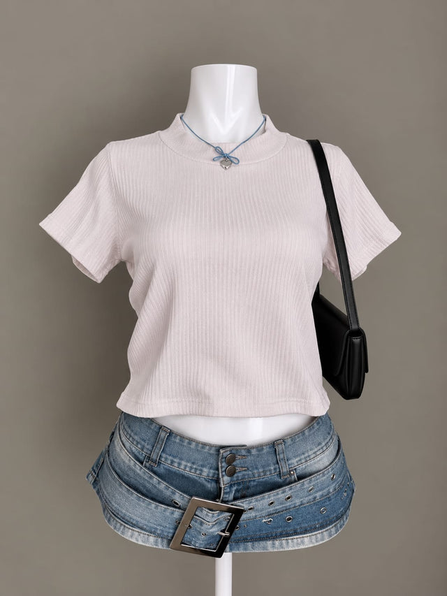 Light Pink Crop Top