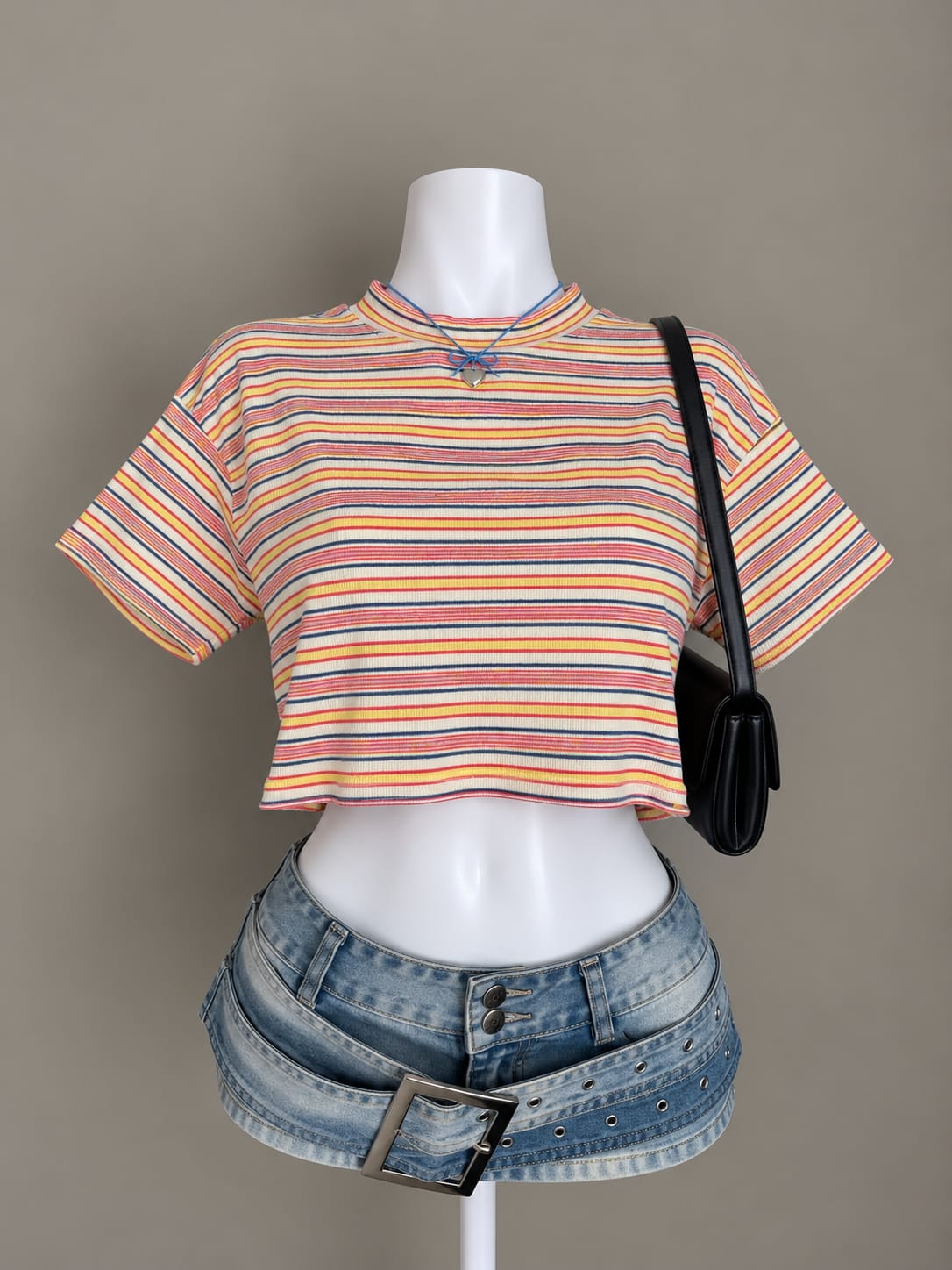 Cream Crop Top
