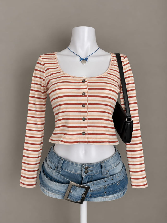 Cream Crop Top