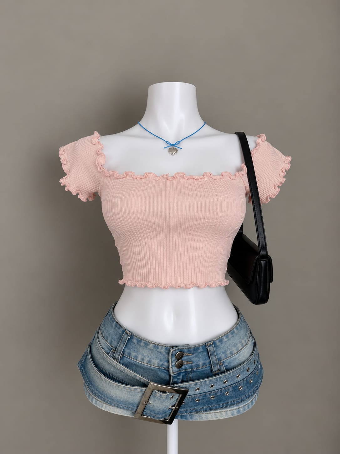Light Pink Crop Top