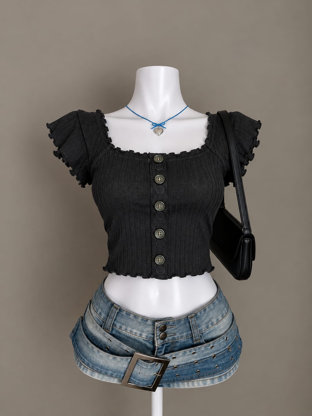 Black Crop Top