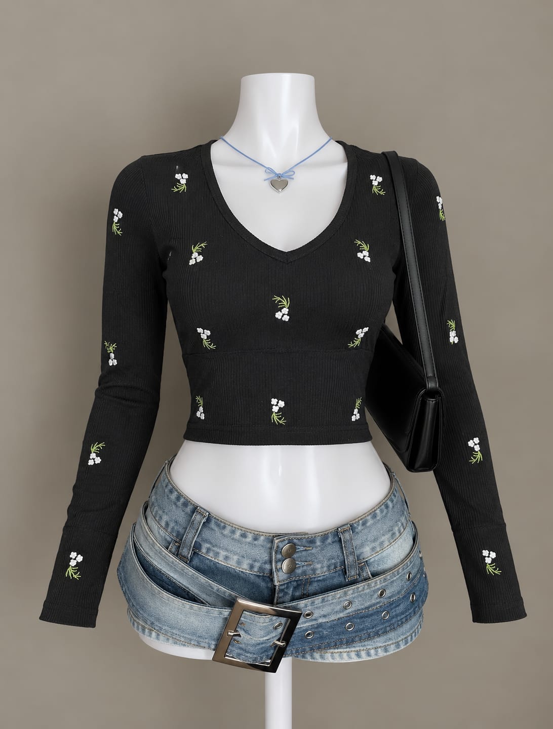 Black Crop Top