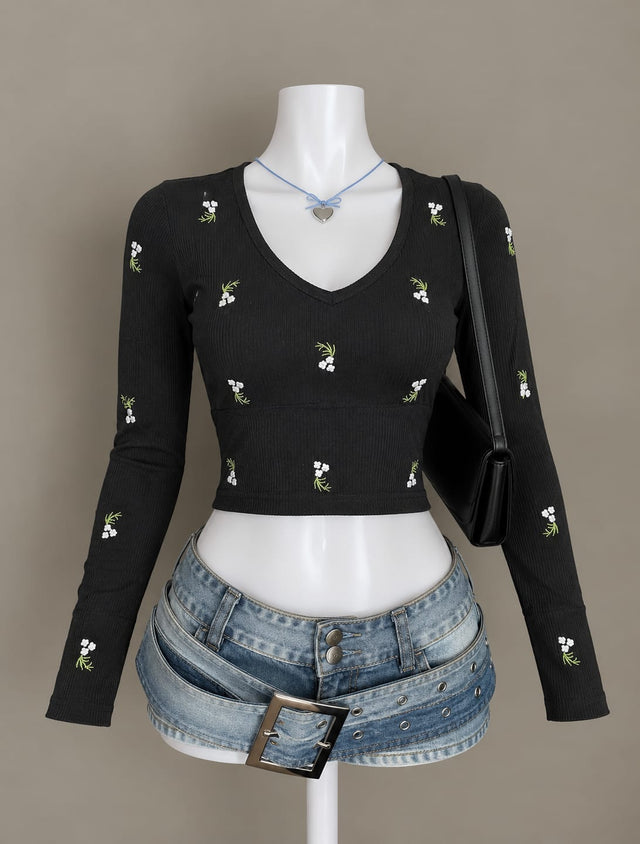 Black Crop Top