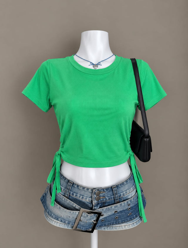 Green Crop Top