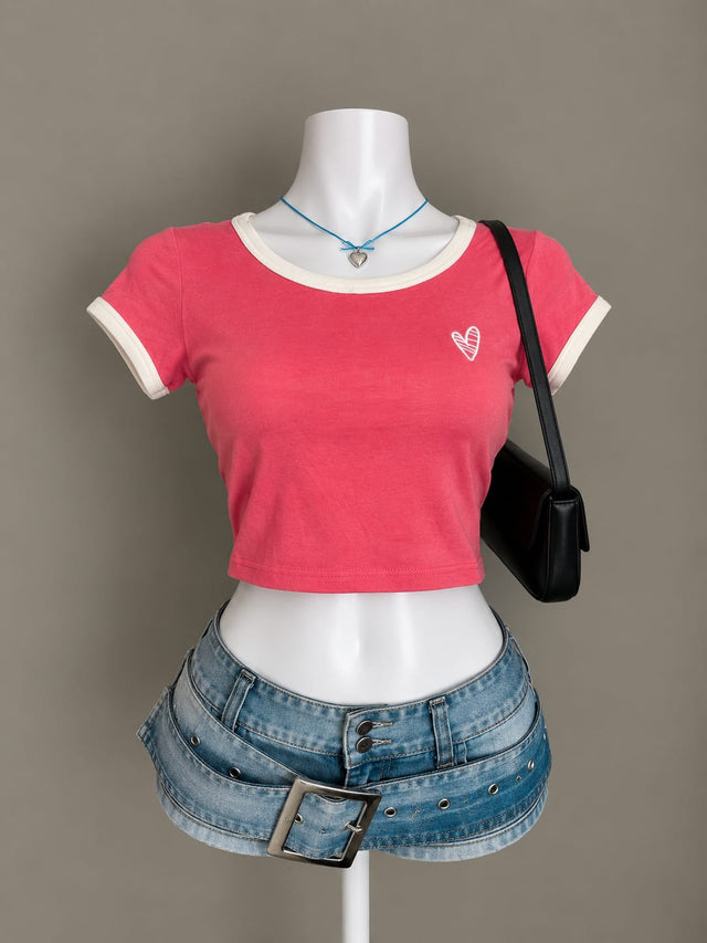 Pink Crop Top