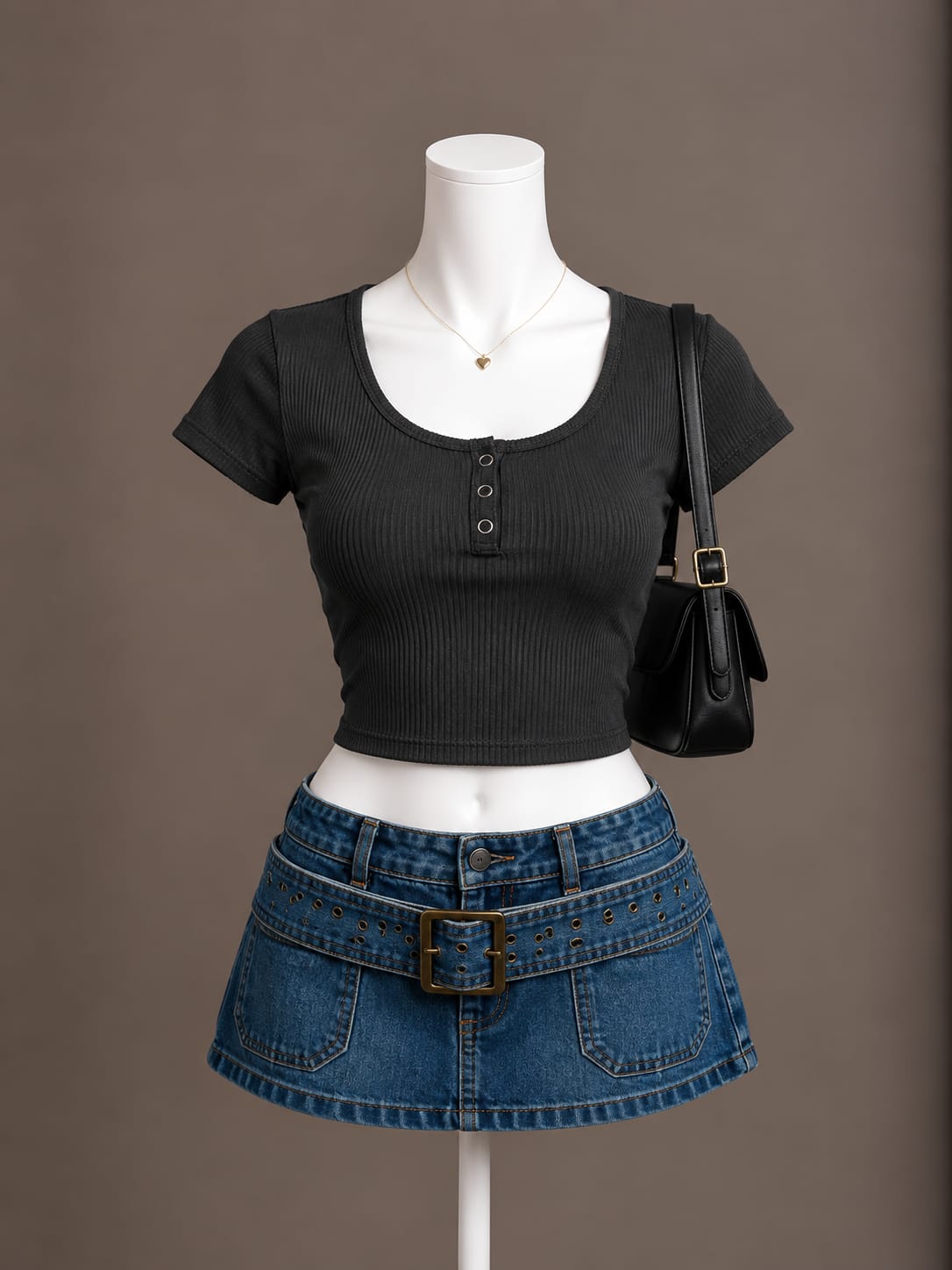 Black Crop Top