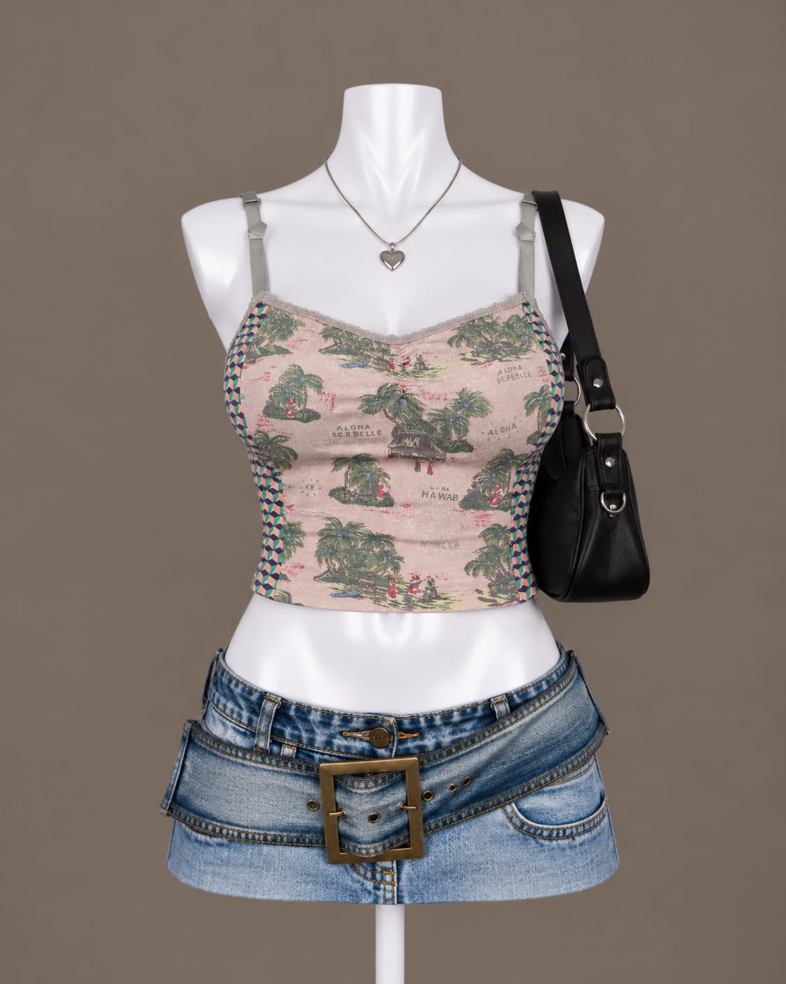 Multicolor Printed Crop Top