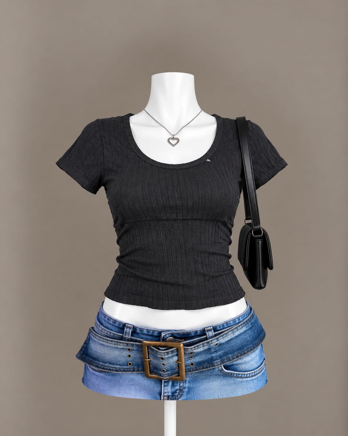 Black Crop Top