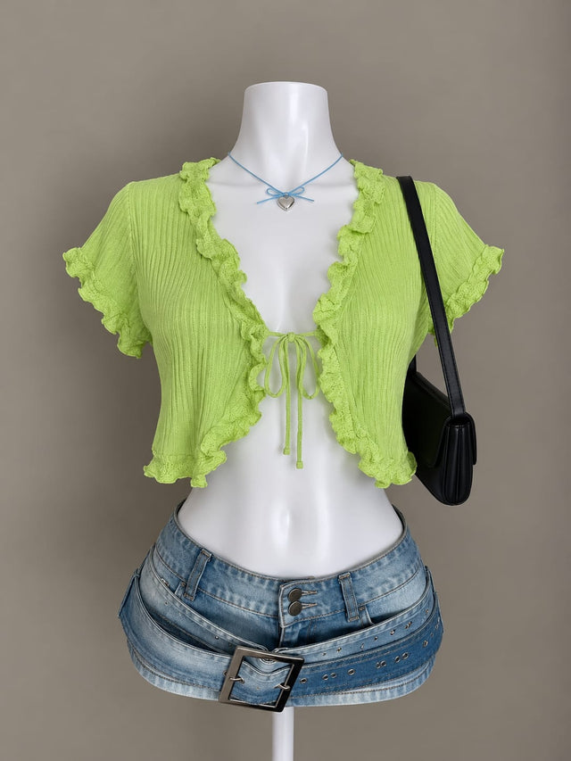 Lime Green Cardigan