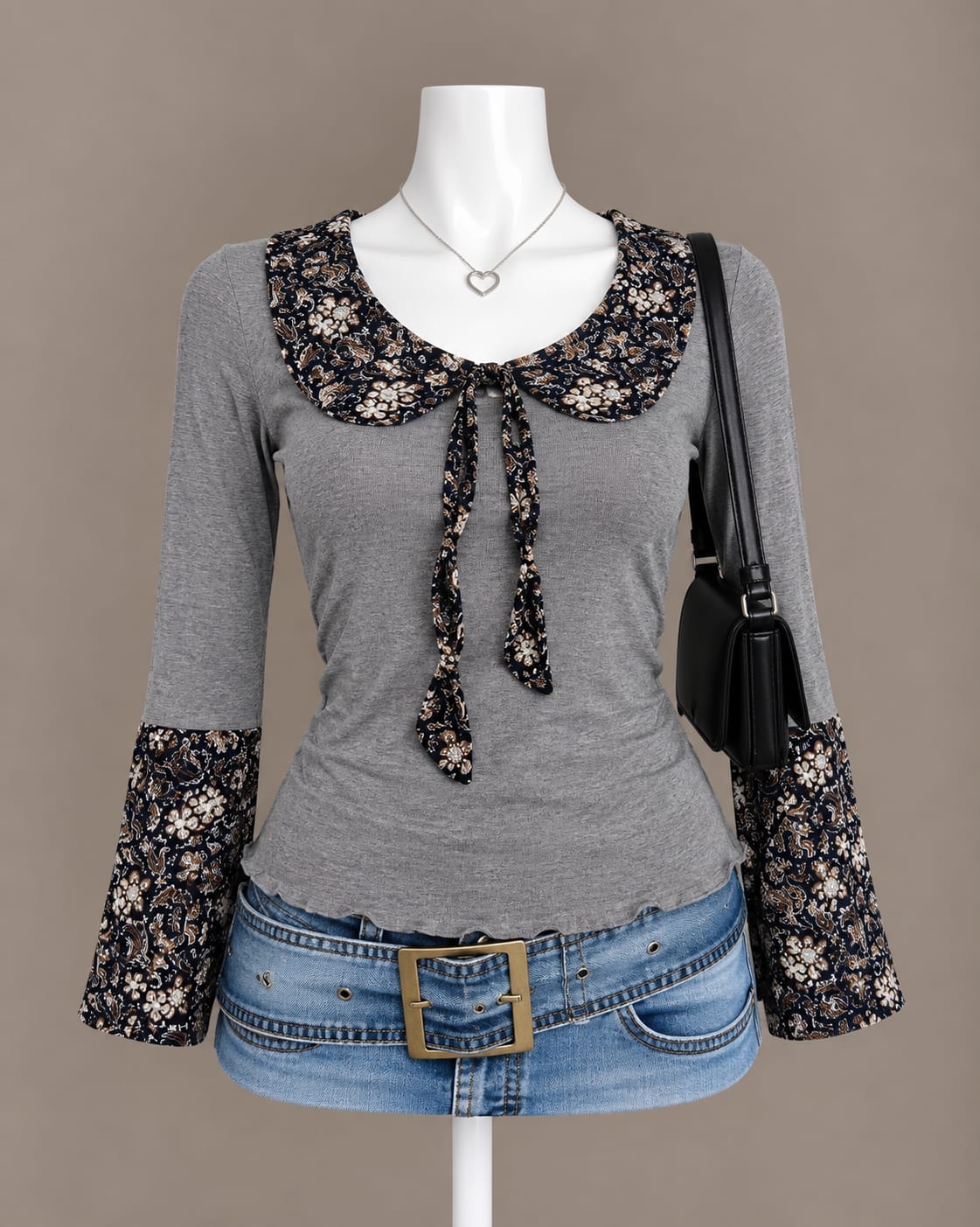 Gray Blouse
