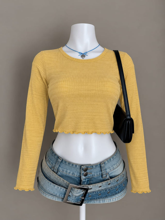 Yellow Crop Top
