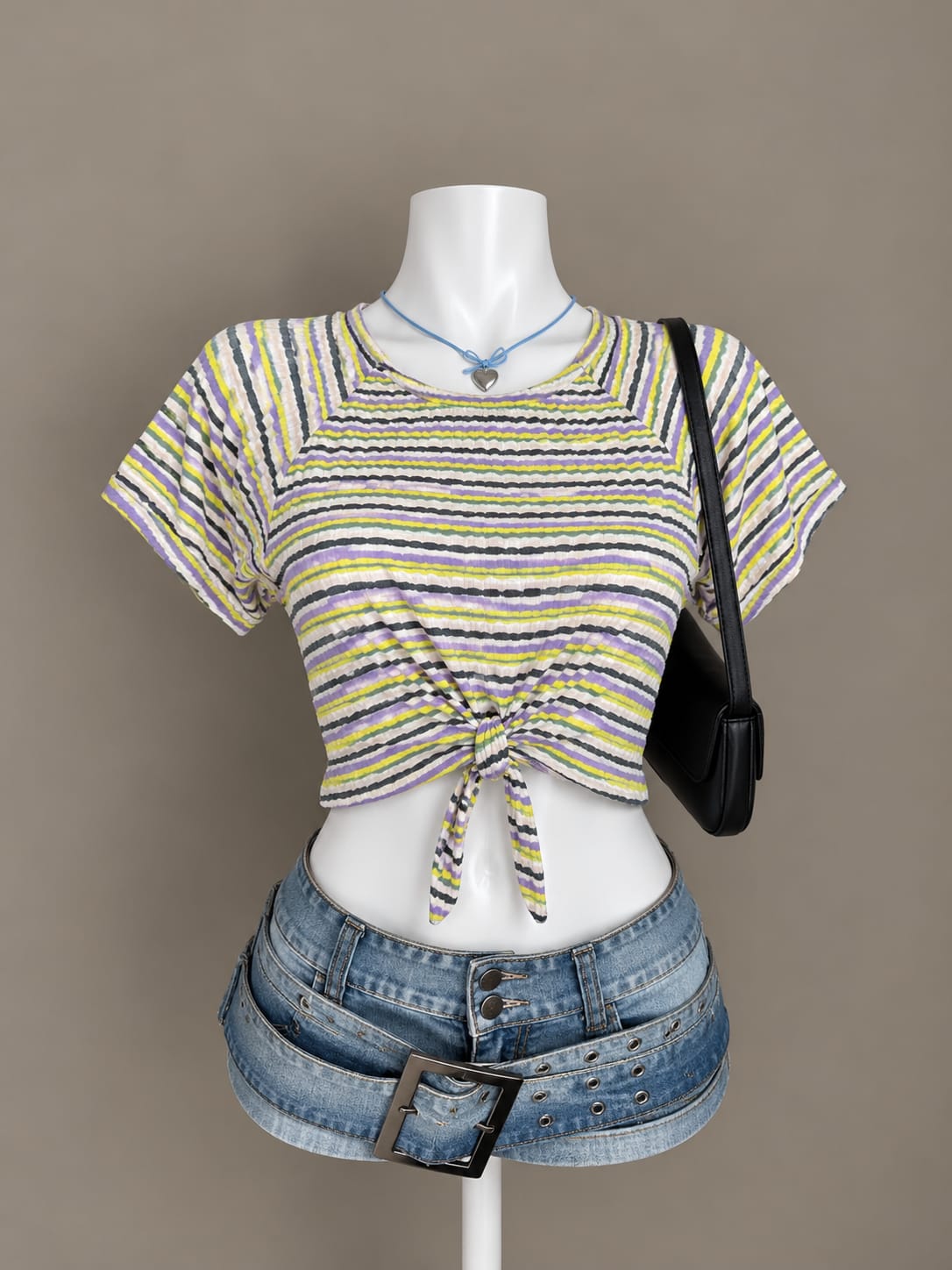 Multicolor Crop Top