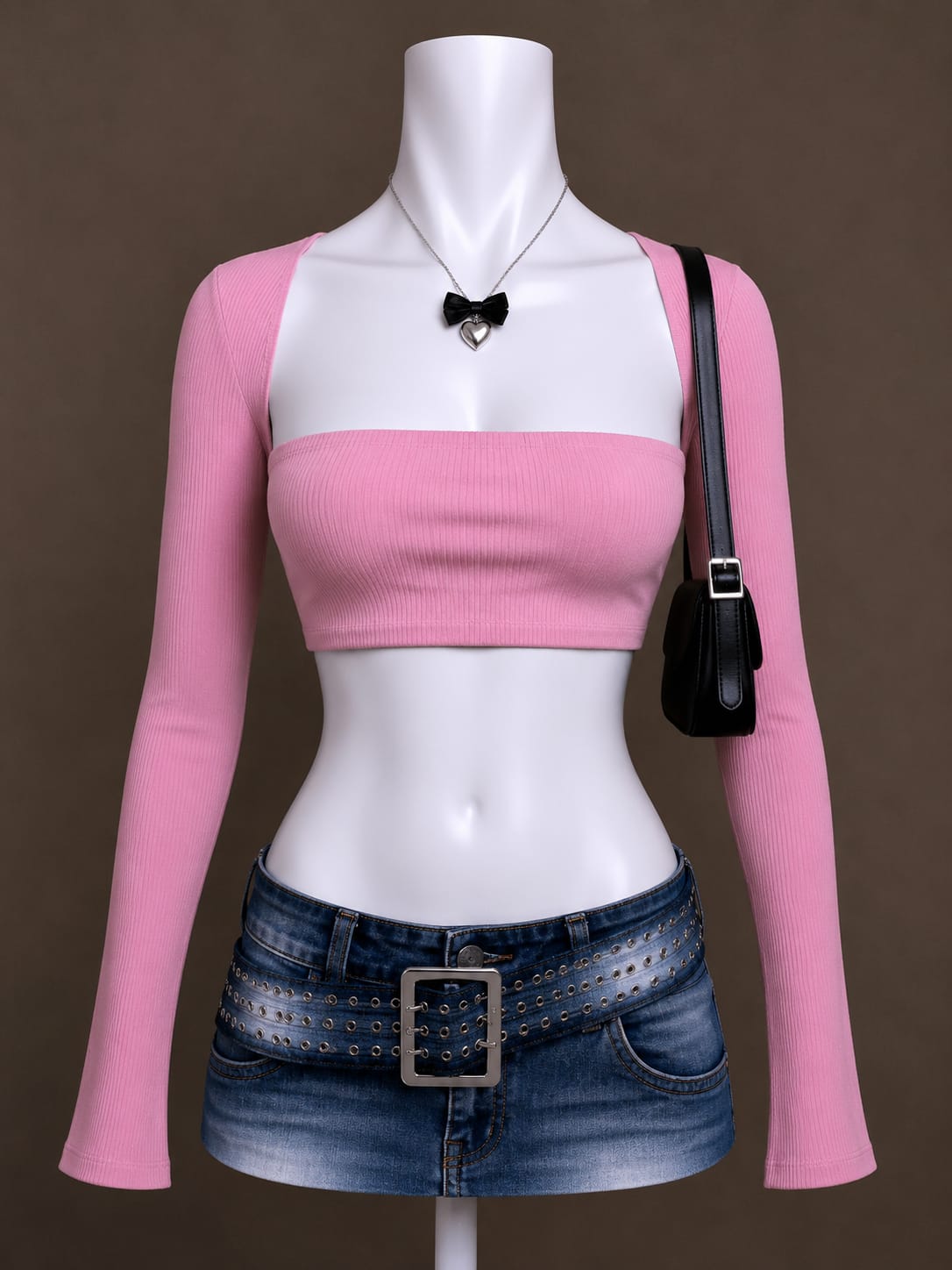 Pink Crop Top