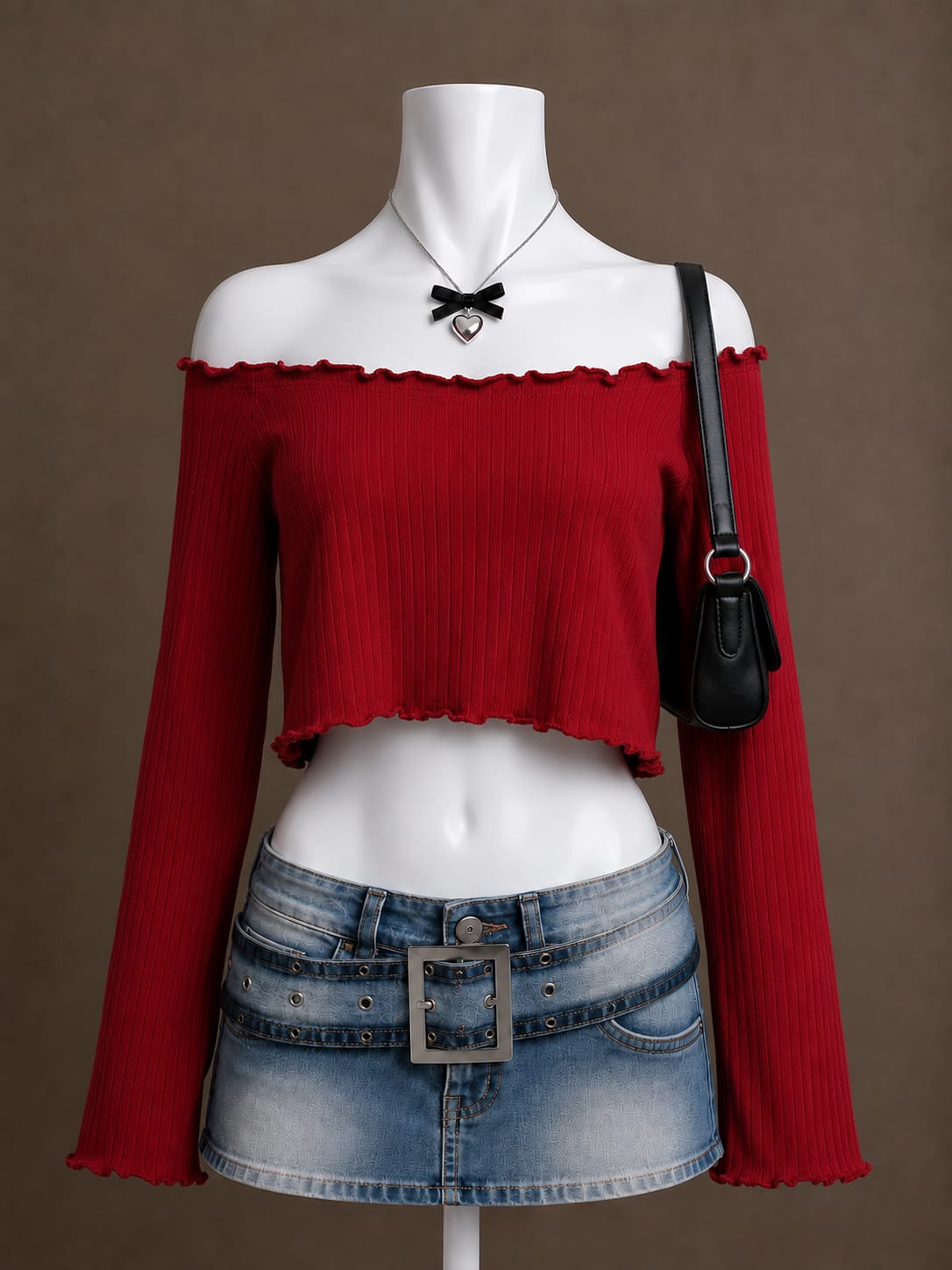Red Crop Top