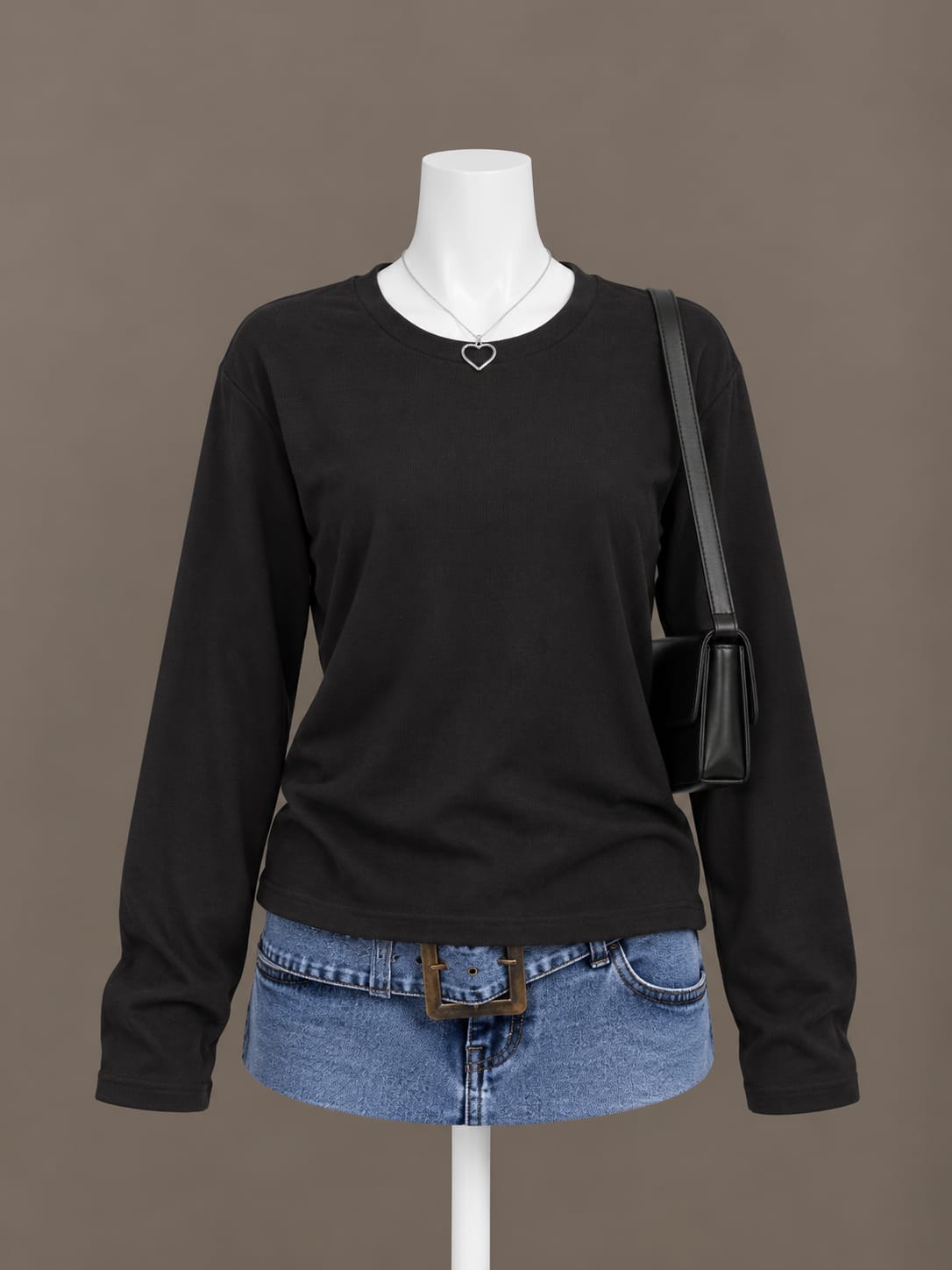 Black Long Sleeve Top