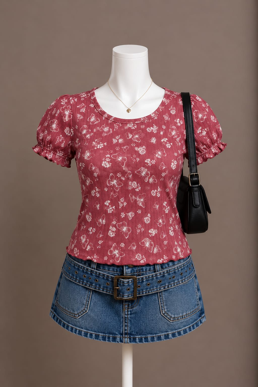 Dusty Rose Floral Top