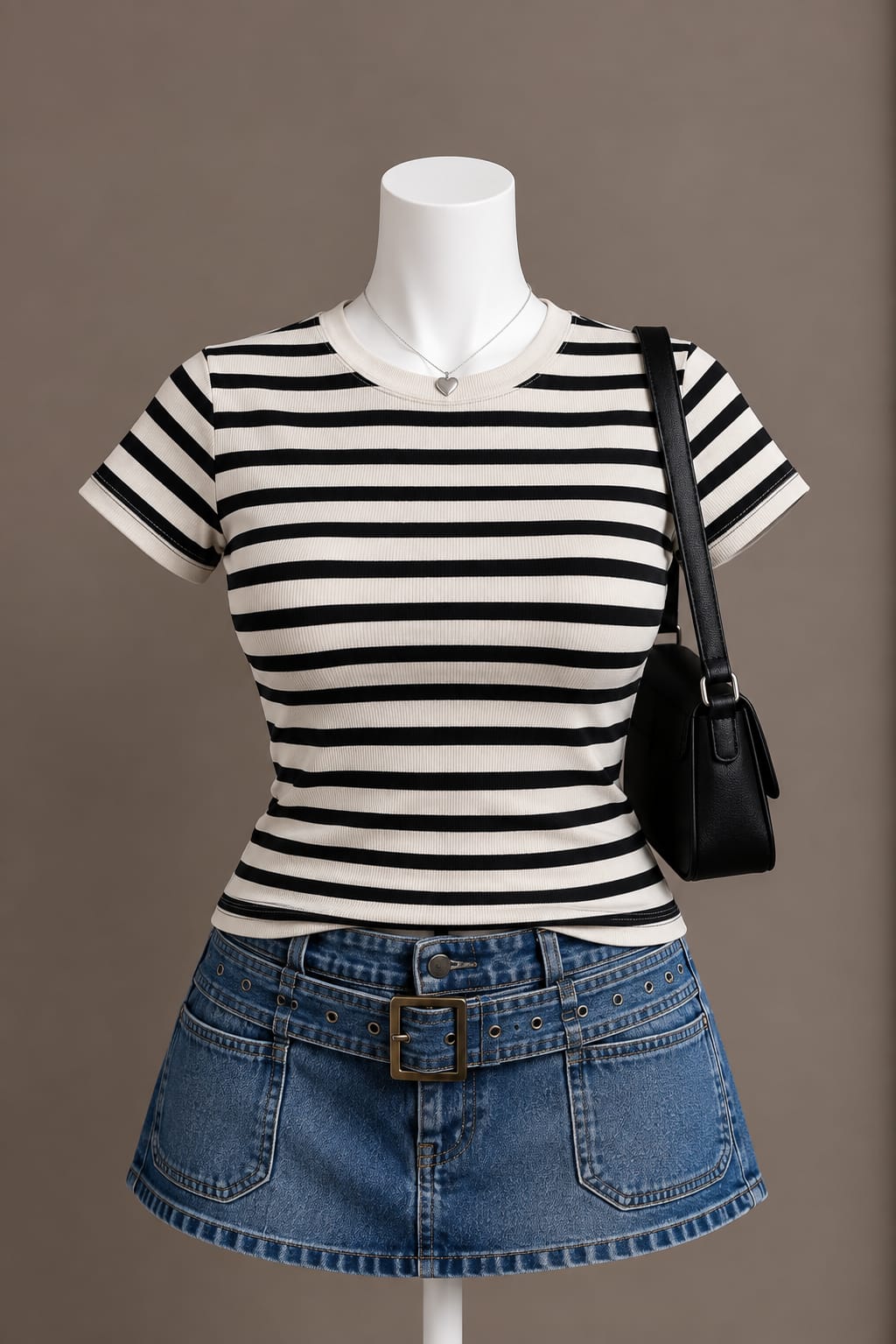 Black White Striped T-Shirt