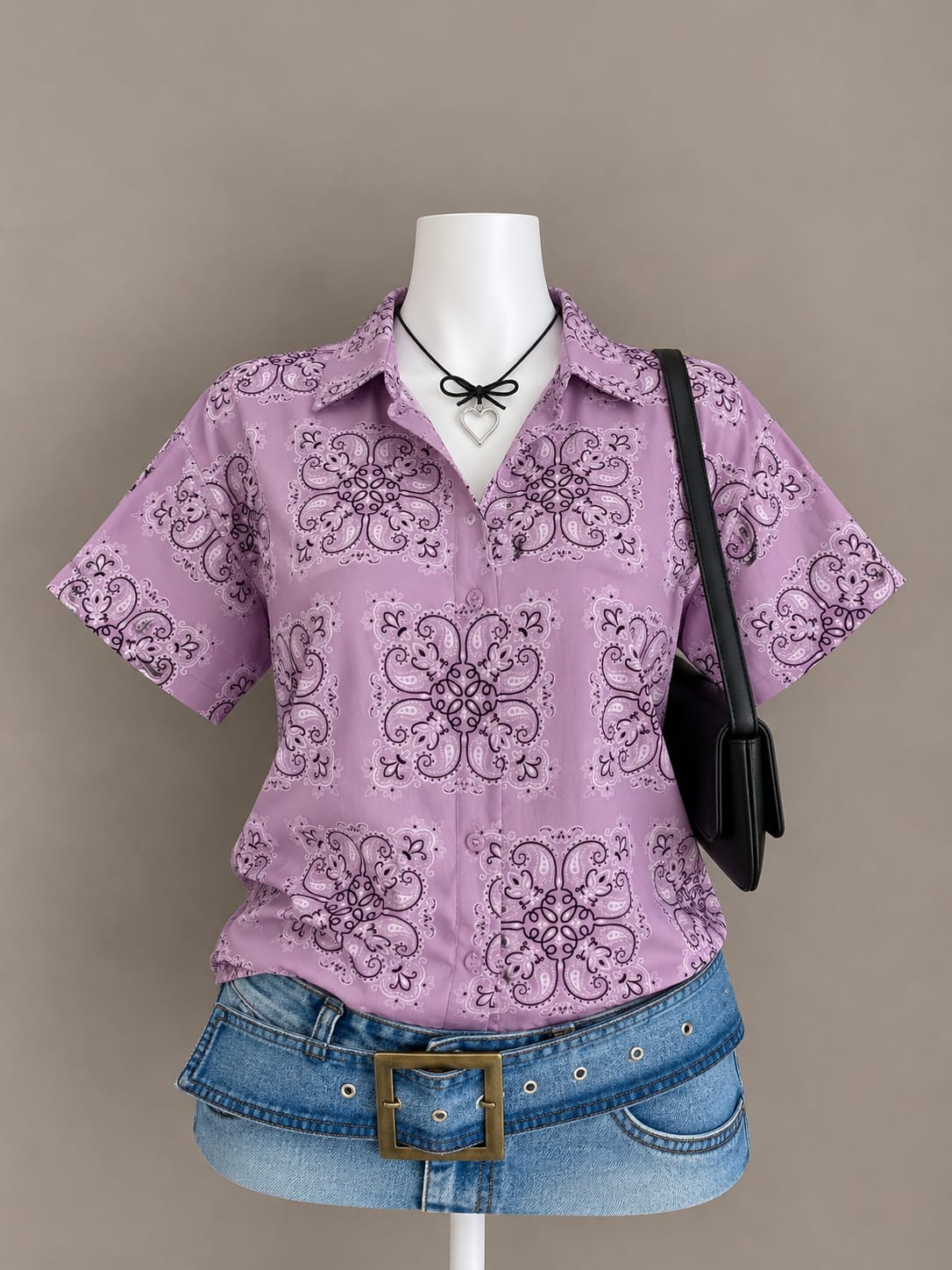 Lilac Printed Shirt