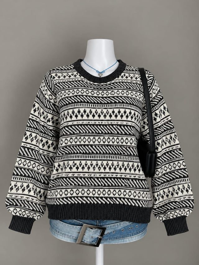 Black and White Sweater