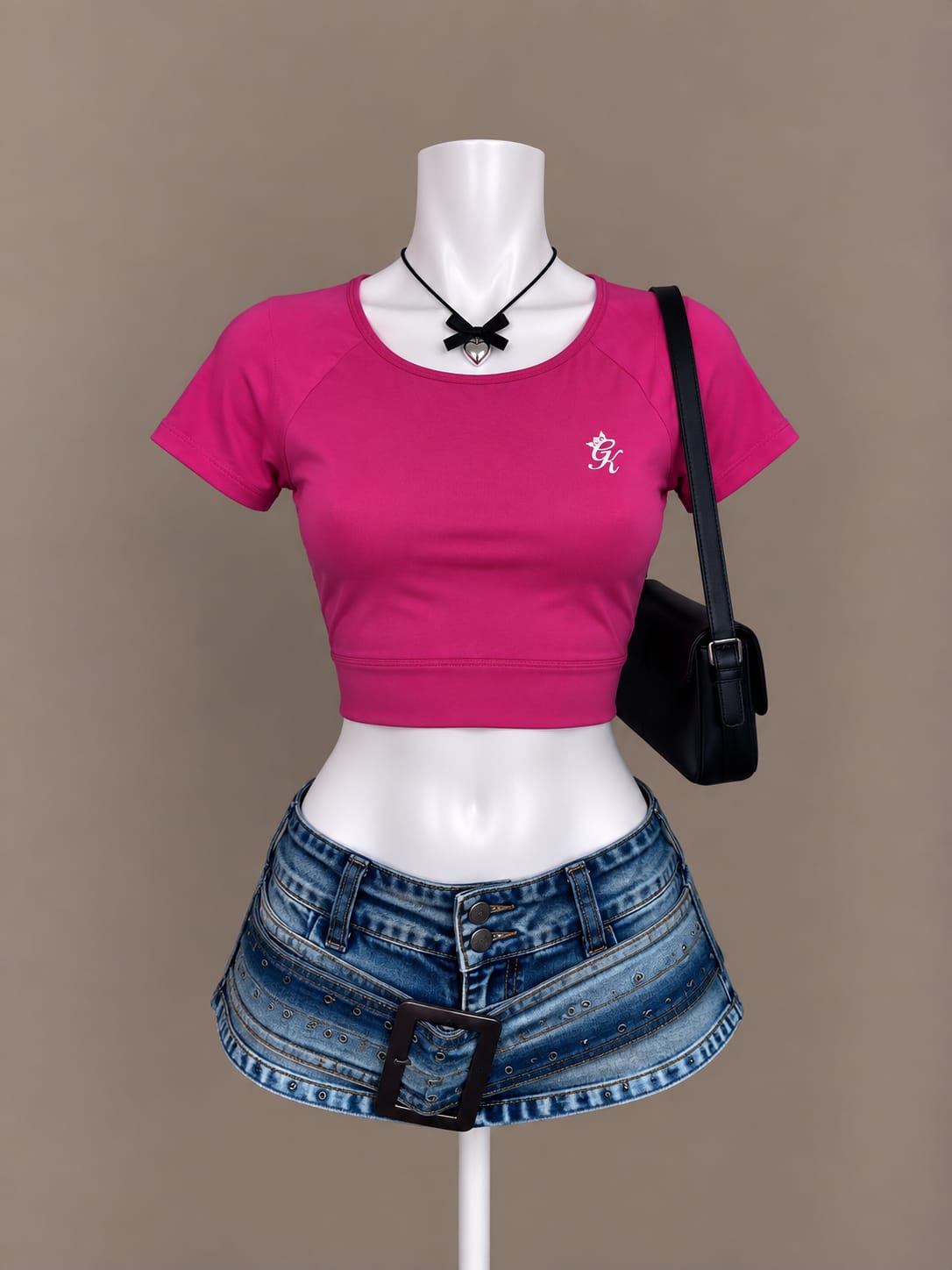 Pink Crop Top