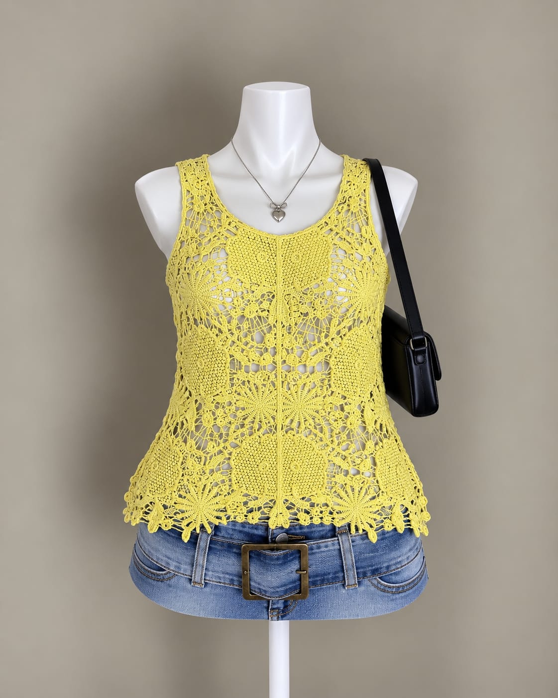 Yellow Crochet Top