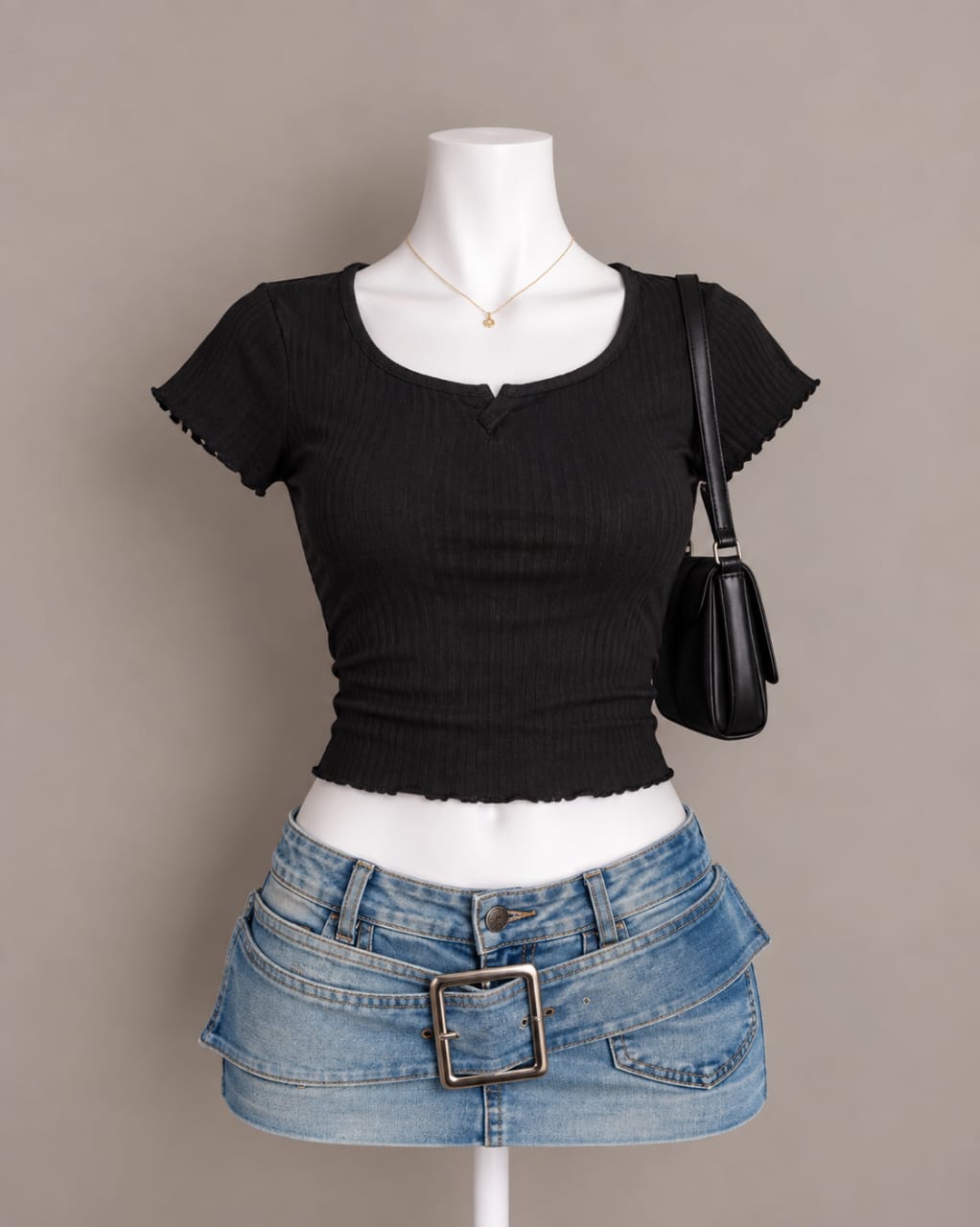 Black Crop Top