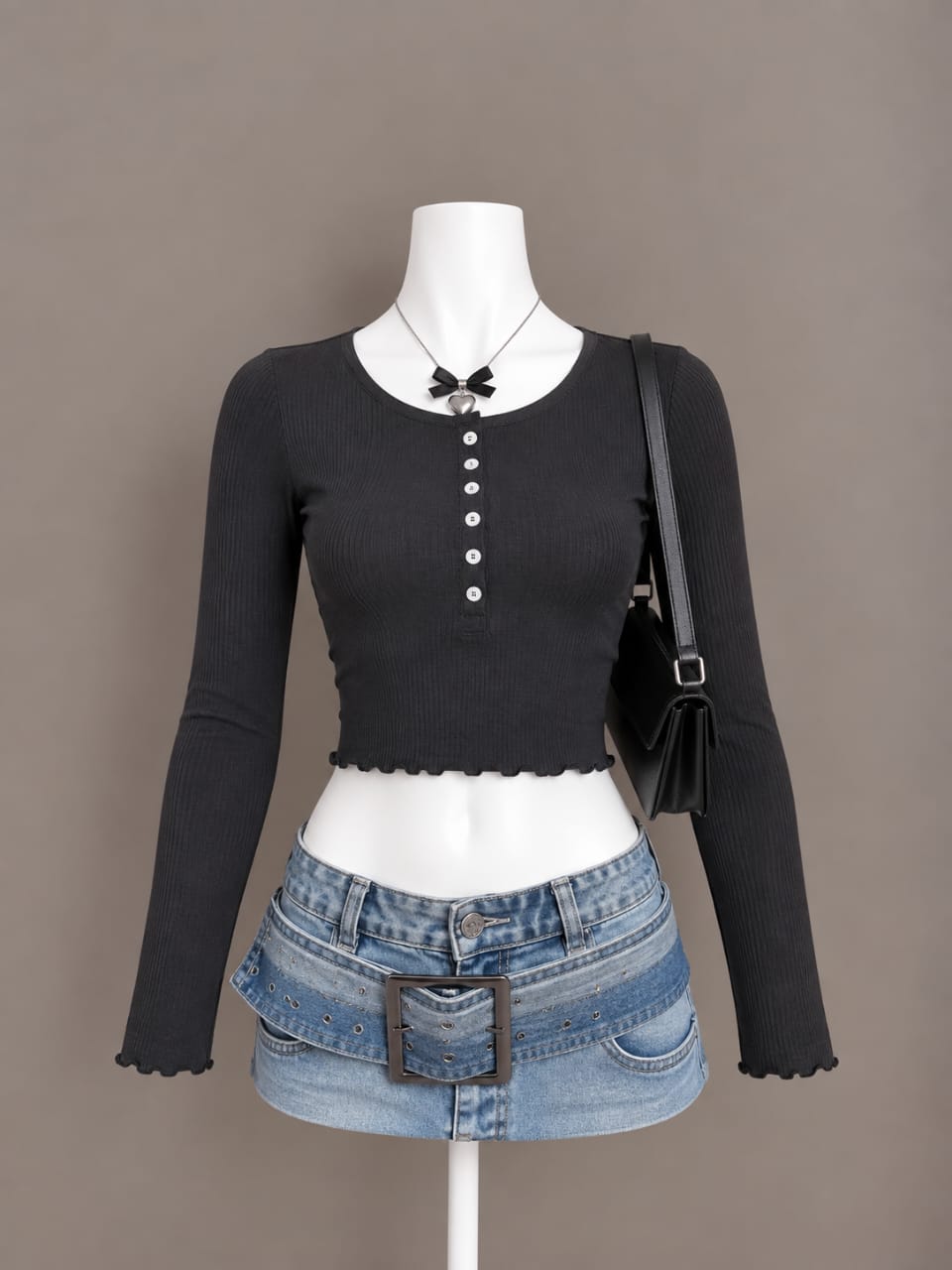 Black Crop Top