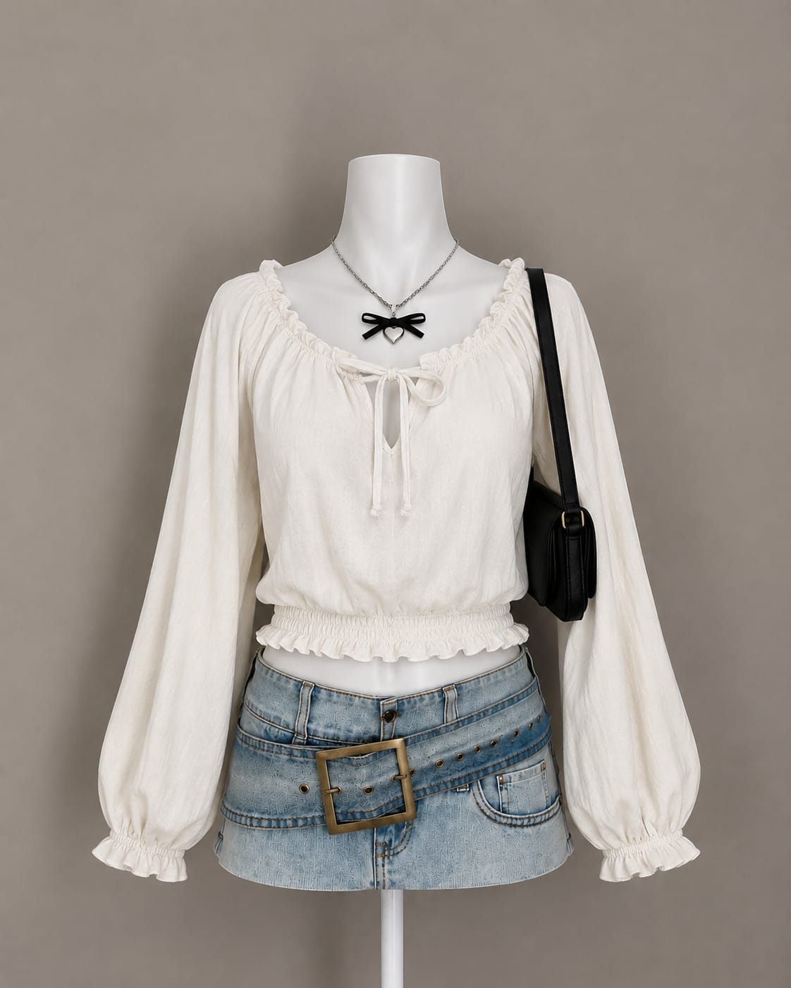 White Crop Top