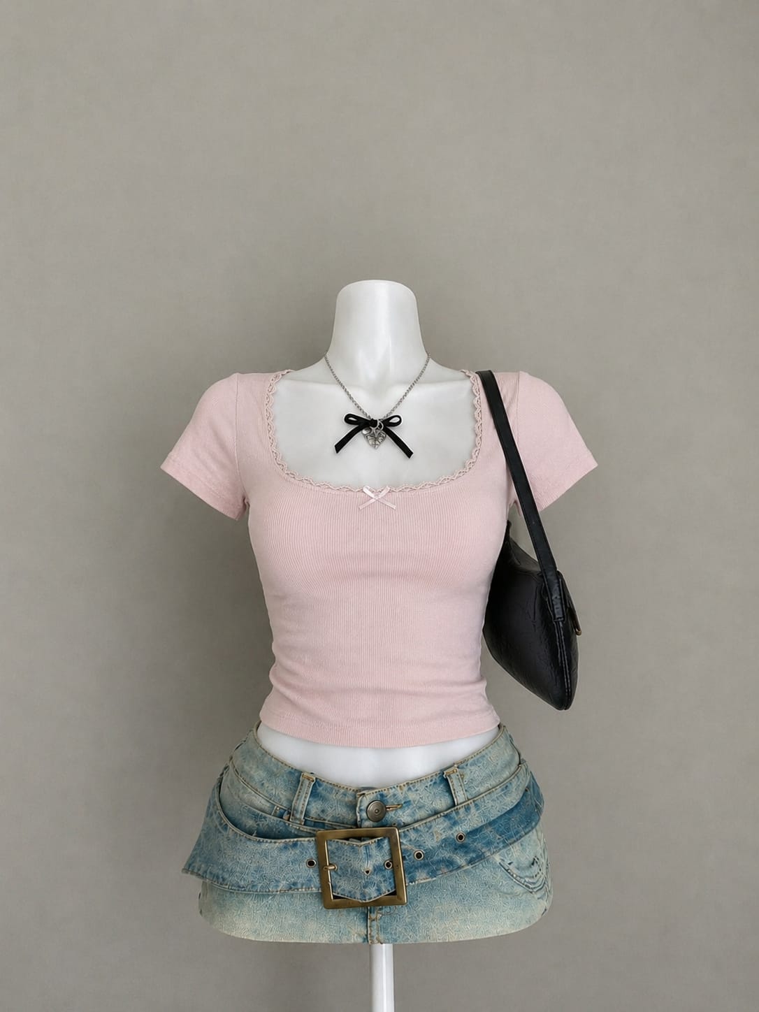 Pink Crop Top