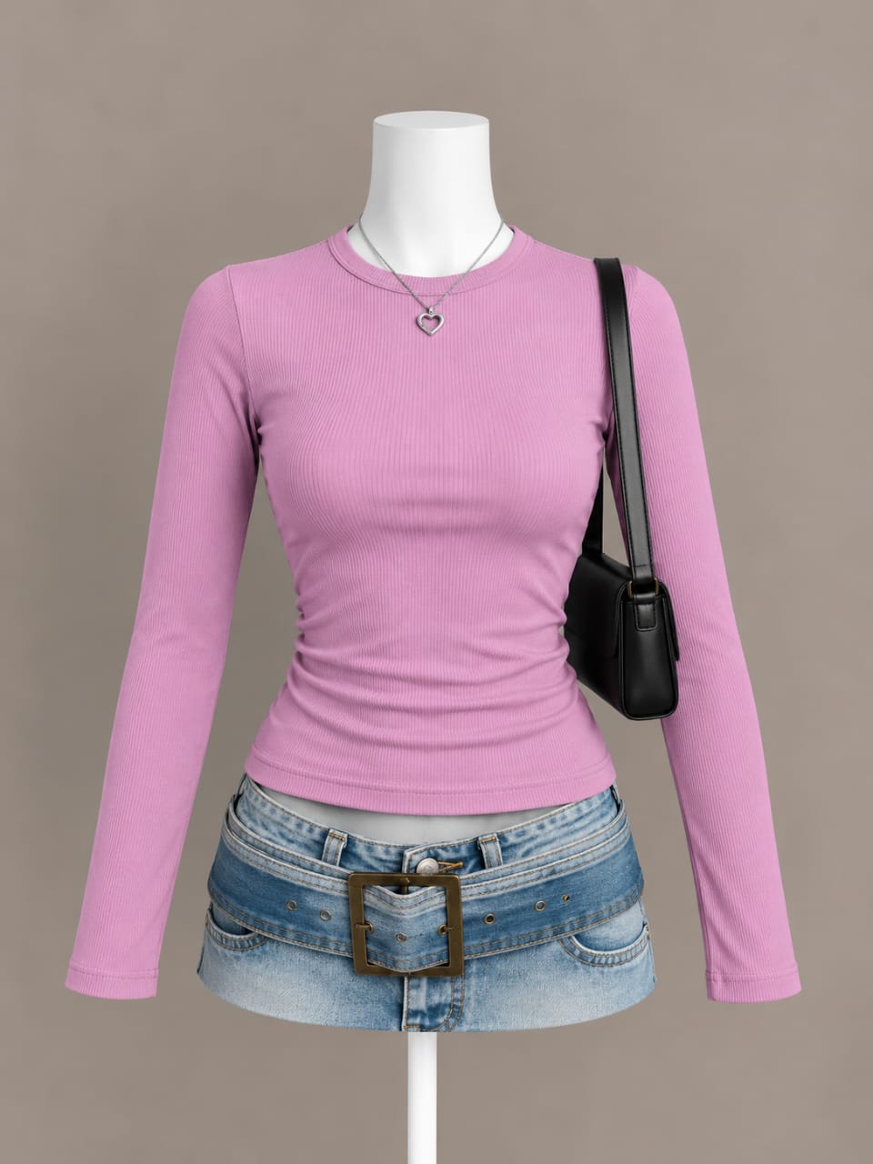 Pink Long Sleeve Top
