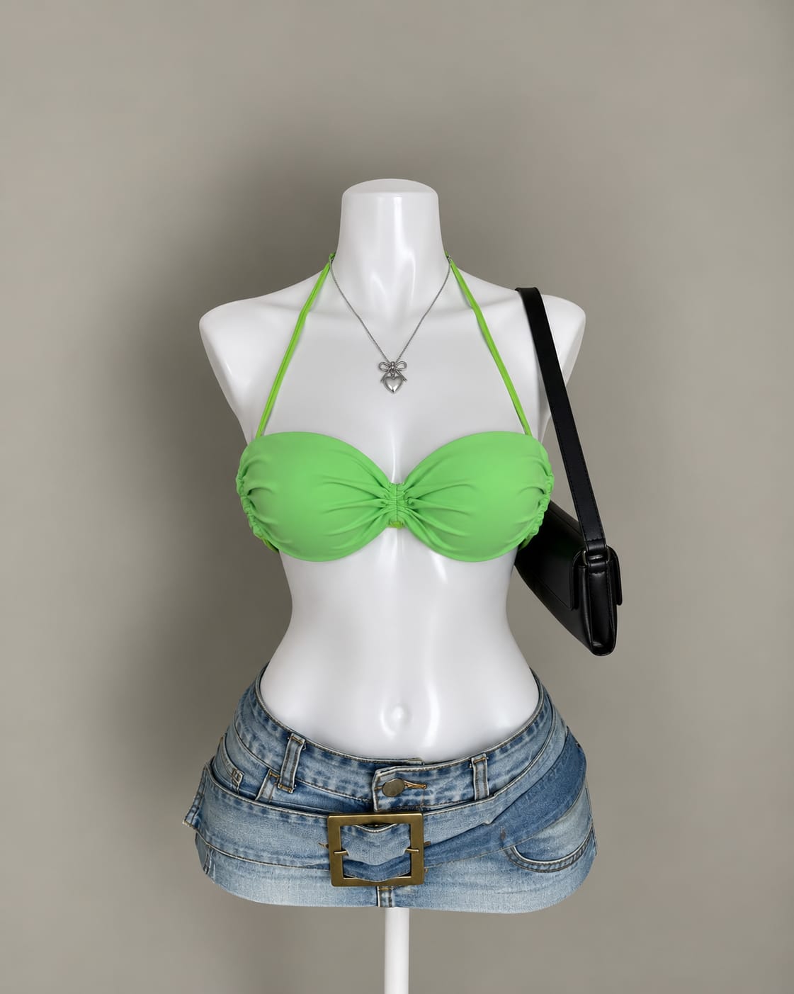 Lime Green Bikini Top