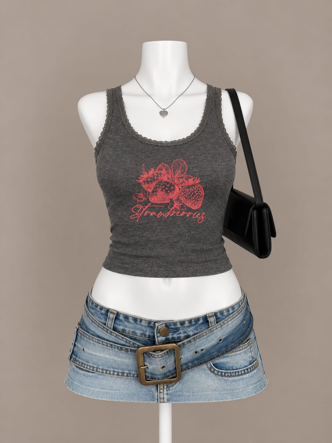 Charcoal Graphic Tank Top