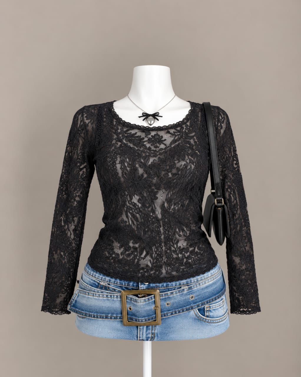 Black Lace Top