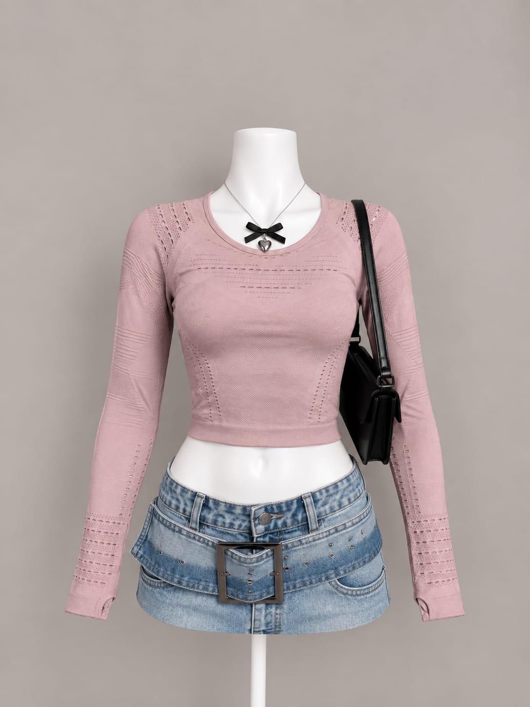 Dusty Pink Crop Top