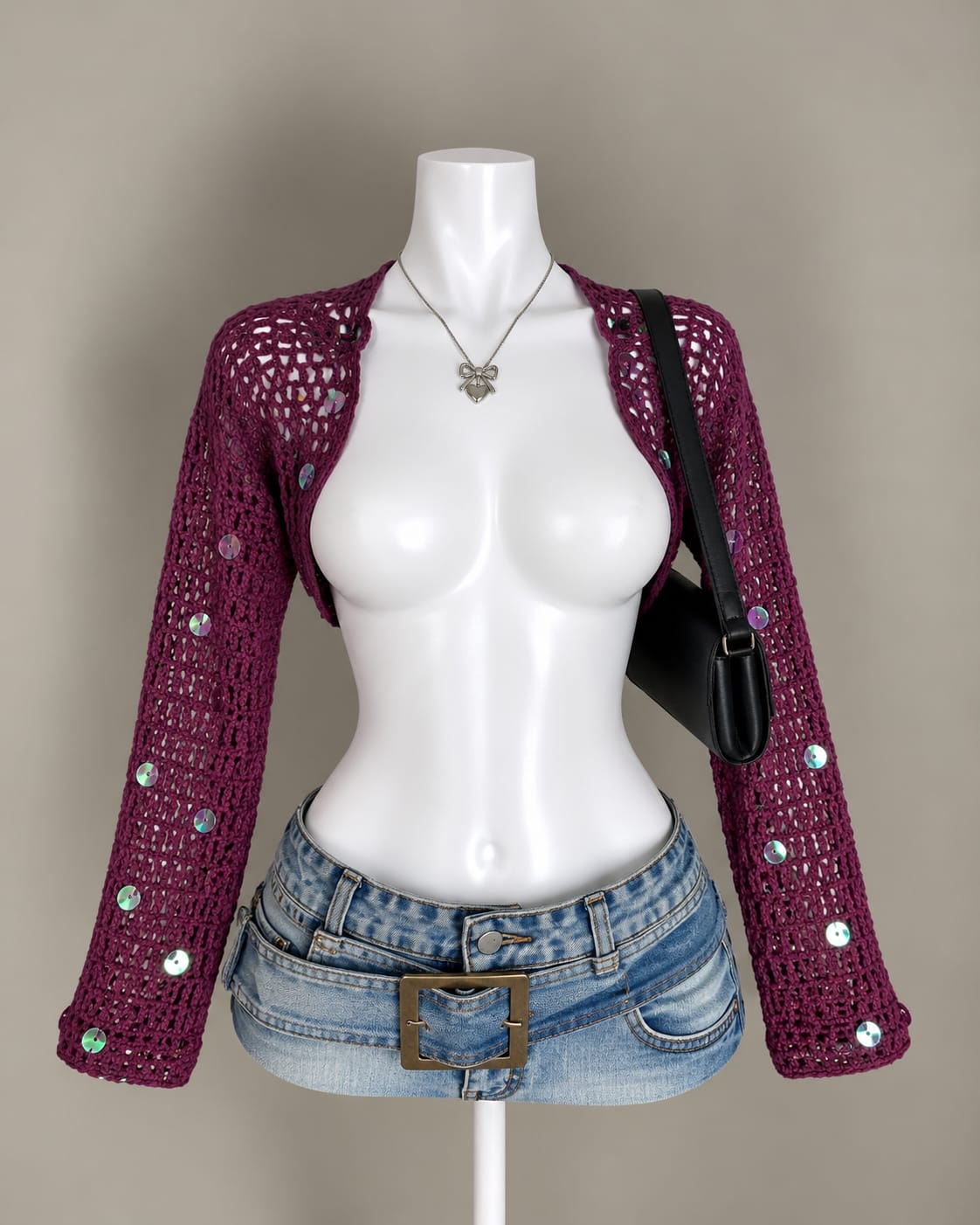 Burgundy Shrug