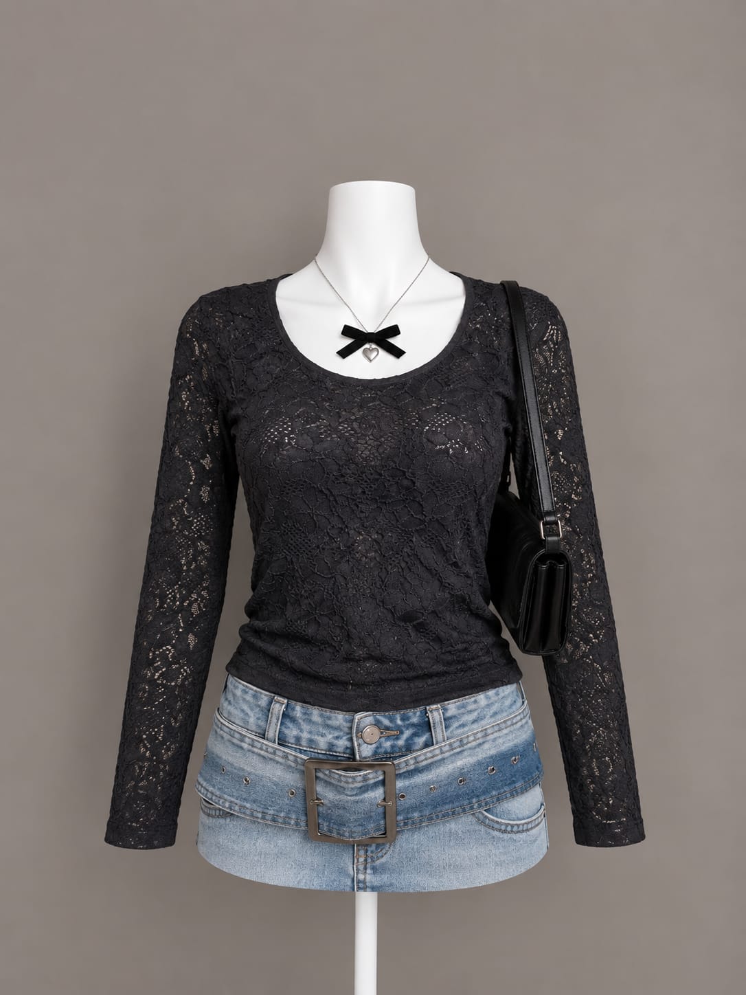 Black Lace Top